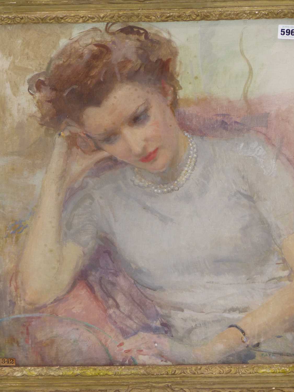 Lot 596 - Kate Elizabeth Olver. (1881-1960) Portrait of...