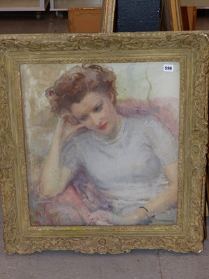 Lot 596 - Kate Elizabeth Olver. (1881-1960) Portrait of...