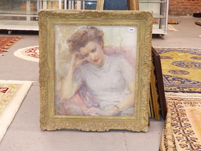 Lot 596 - Kate Elizabeth Olver. (1881-1960) Portrait of...