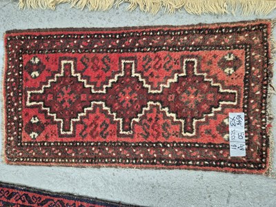 Lot 1548 - Three Afghan rugs largest 139 x 89 cm (3)