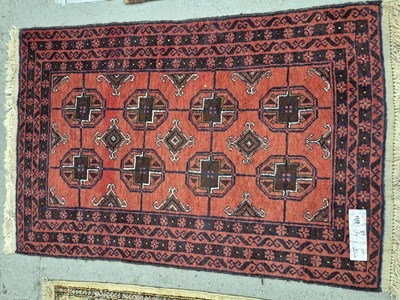Lot 1548 - Three Afghan rugs largest 139 x 89 cm (3)