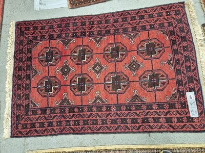 Lot 1548 - Three Afghan rugs largest 139 x 89 cm (3)