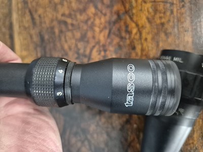 Lot 693 - A Tasco 3-9 x 50 telescopic sight with mount...