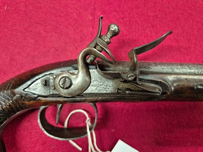 Lot 761 - An 18th-century flintlock duelling pistol by...