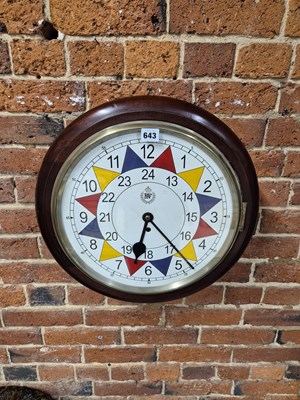 Lot 643 - A Rare RAF operations room Sector clock with...