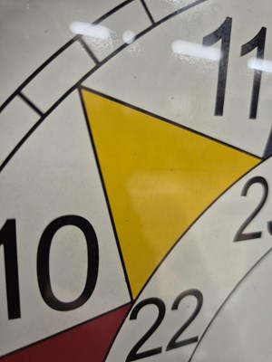 Lot 643 - A Rare RAF operations room Sector clock with...