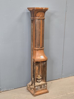 Lot 649 - An Art nouveau cast iron, gas-fired room...