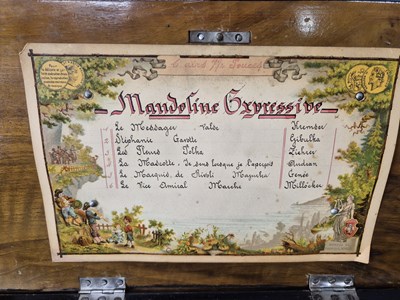 Lot 651 - A 19th century Lever wound cylinder music box...