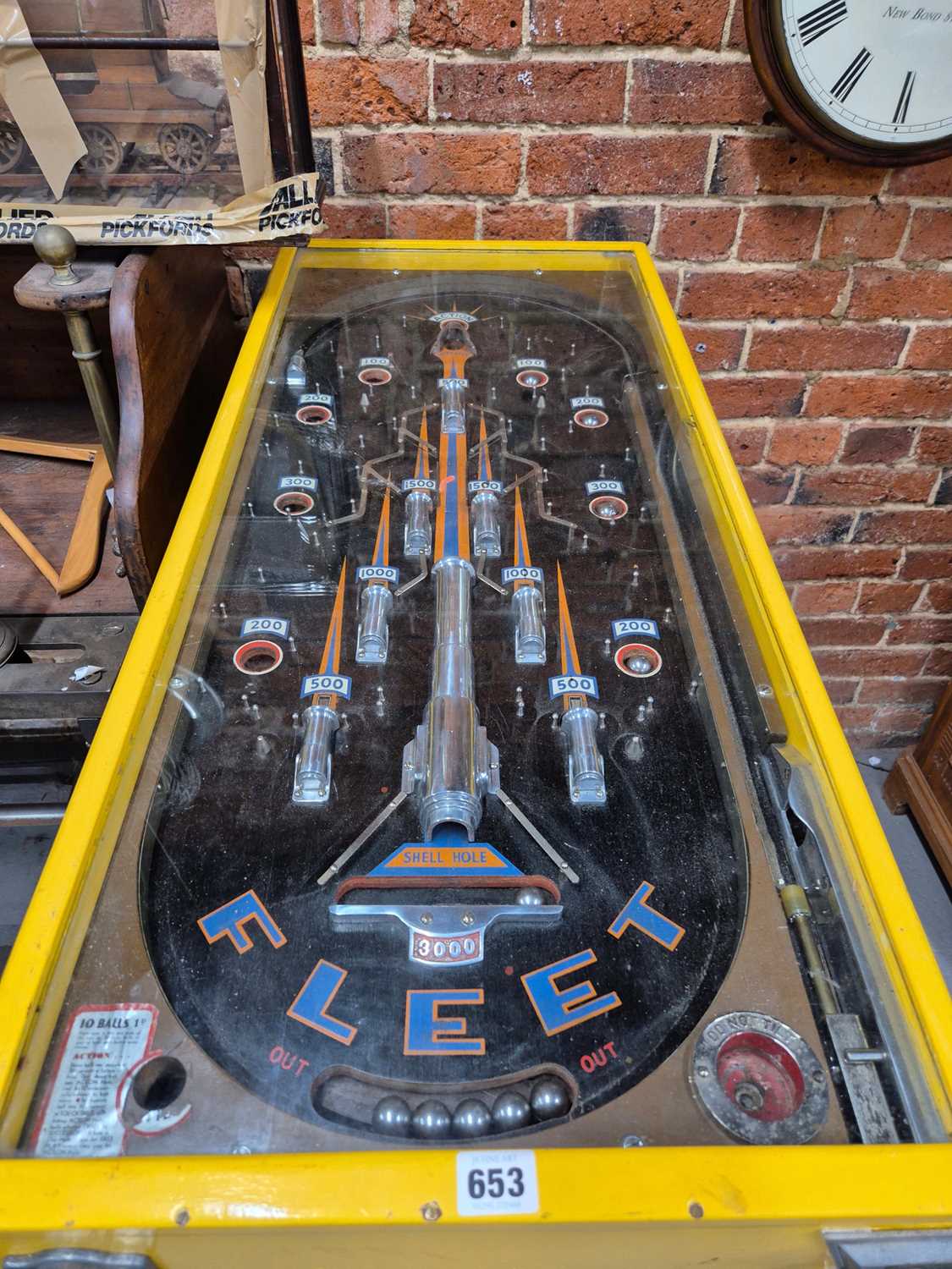 Lot 653 - A Rare Bally Fleet pinball machine, 1930's,...
