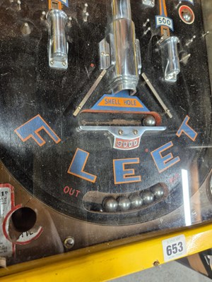 Lot 653 - A Rare Bally Fleet pinball machine, 1930's,...