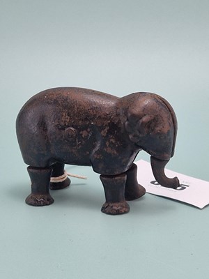 Lot 825 - Late 19th Century cast iron walking elephant...