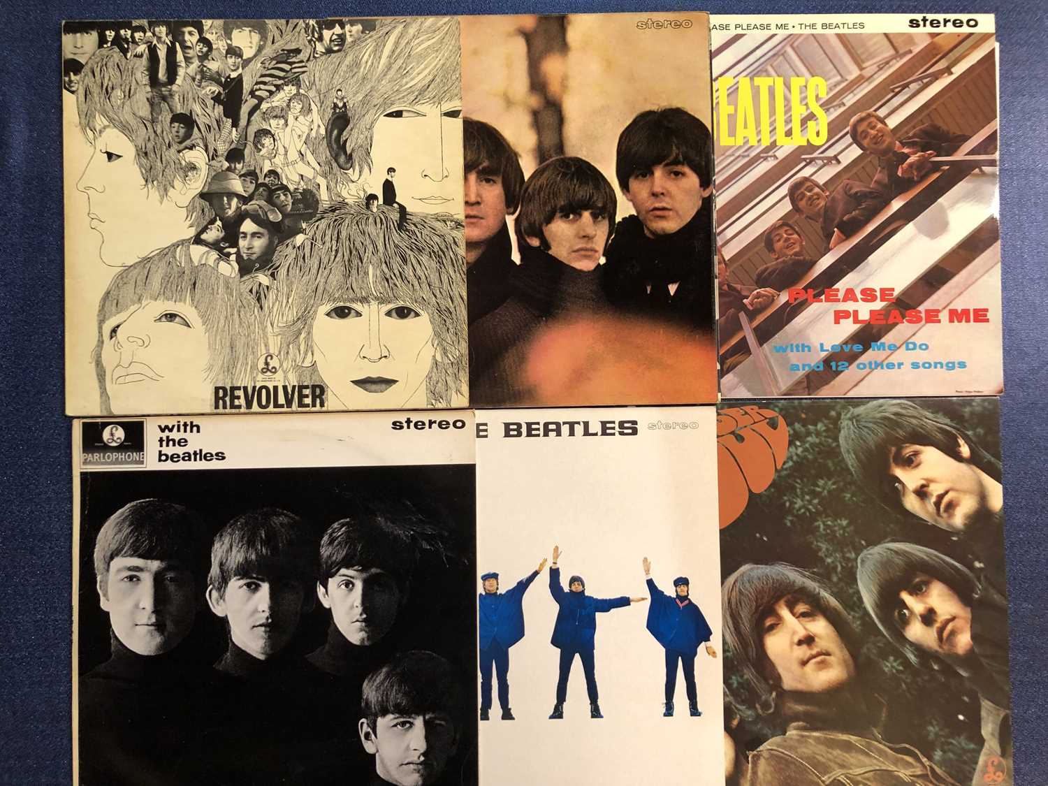 Lot 140 - The Beatles - 6 LP Records: Stereo Pressings -...