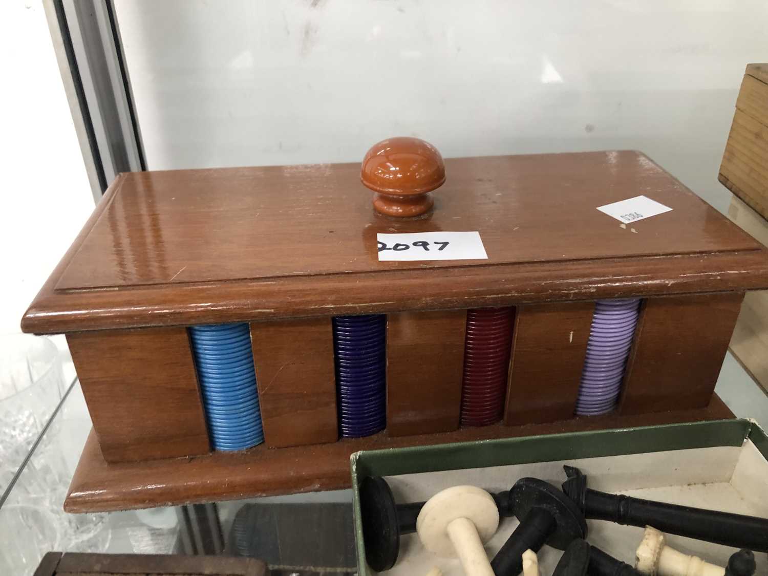 Lot 2097 - Four chess sets, two sets of dominoes together...