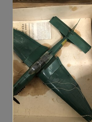 Lot 2104 - A boxed Cox's scale model Stuka with live fuel...