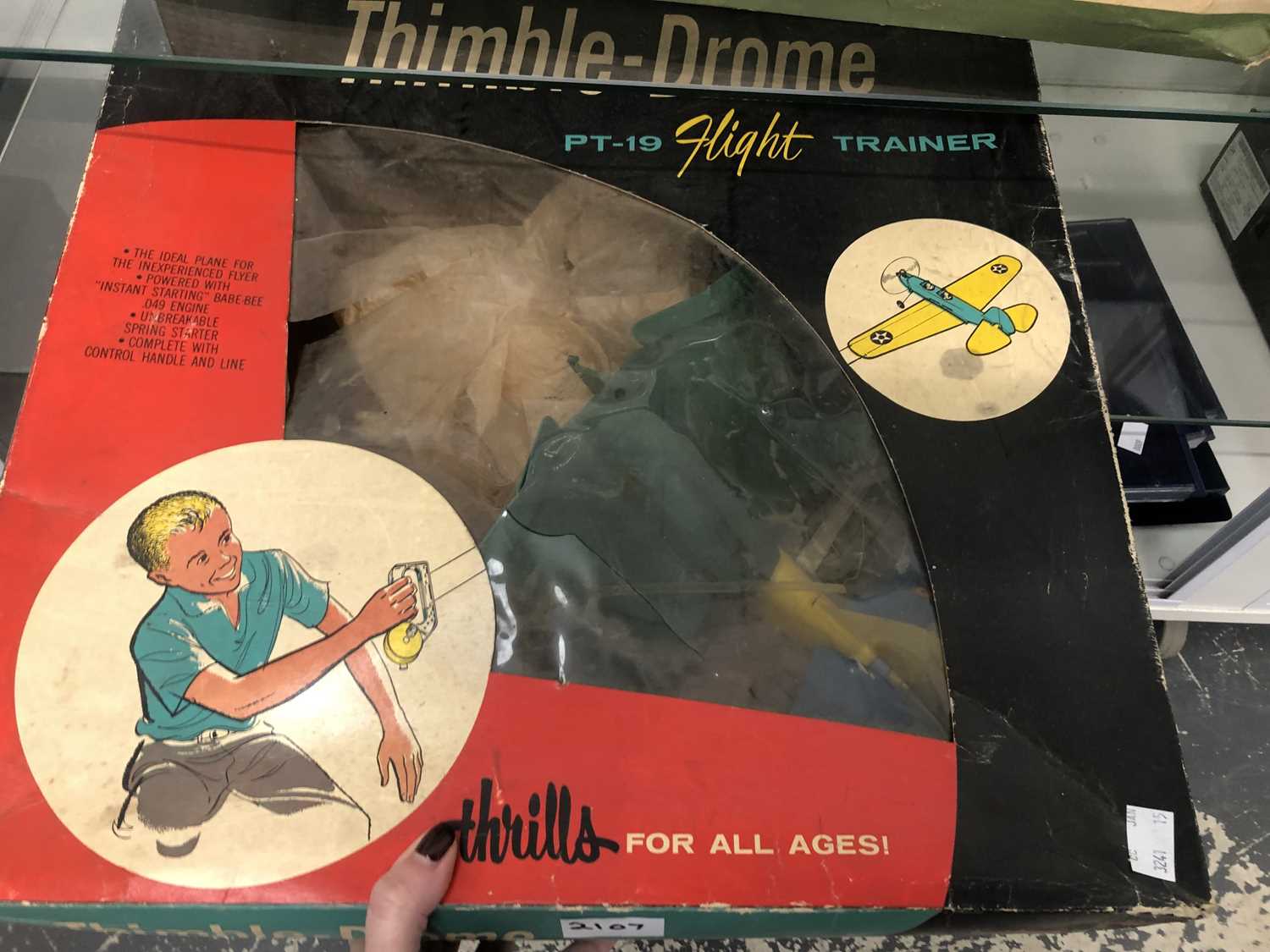 Lot 2107 - A boxed Thimble Drome live fuel engined PT-19...