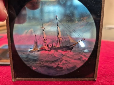 Lot 221 - A large collection of antique magic lantern...