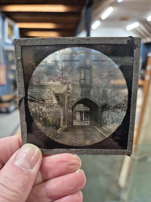 Lot 221 - A large collection of antique magic lantern...