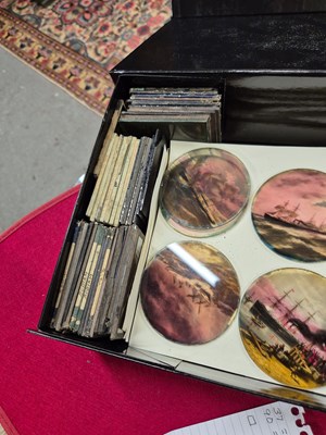 Lot 221 - A large collection of antique magic lantern...