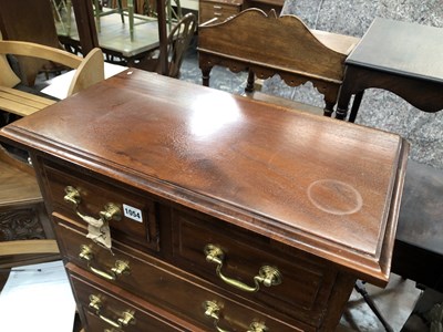 Lot 1054 - A small Georgian-style mahogany chest. H 68 W...