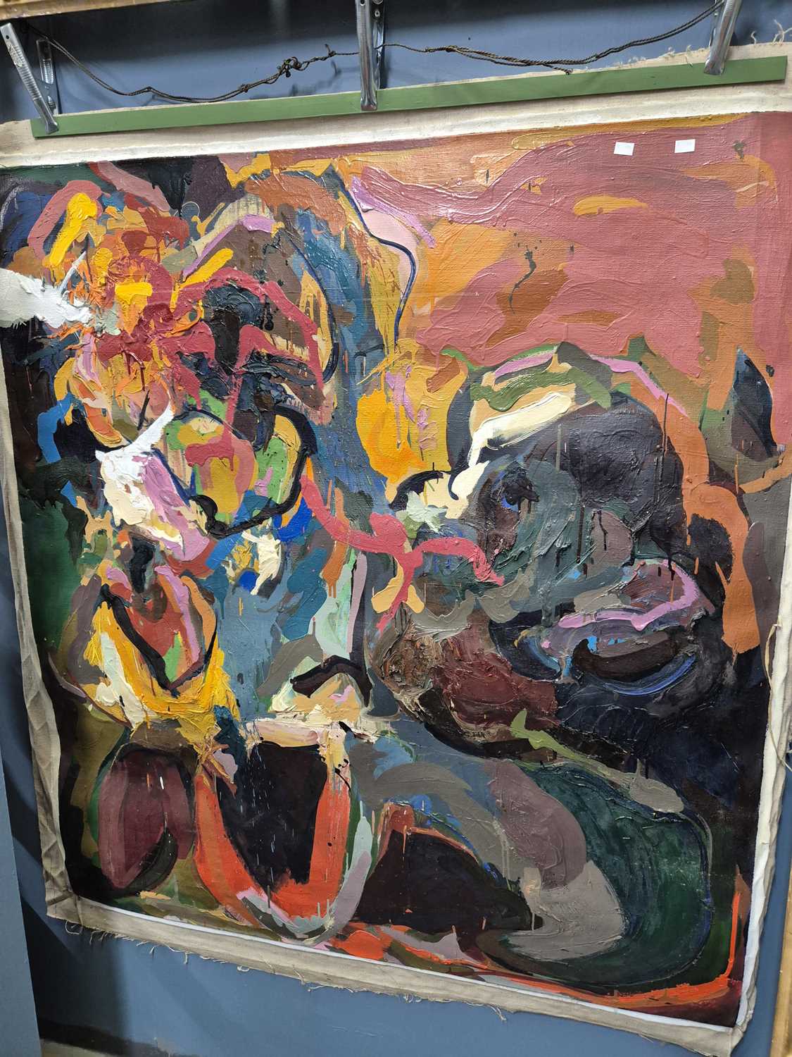 Lot 627 - Rick Pottruff (b.1945-) abstract composition....