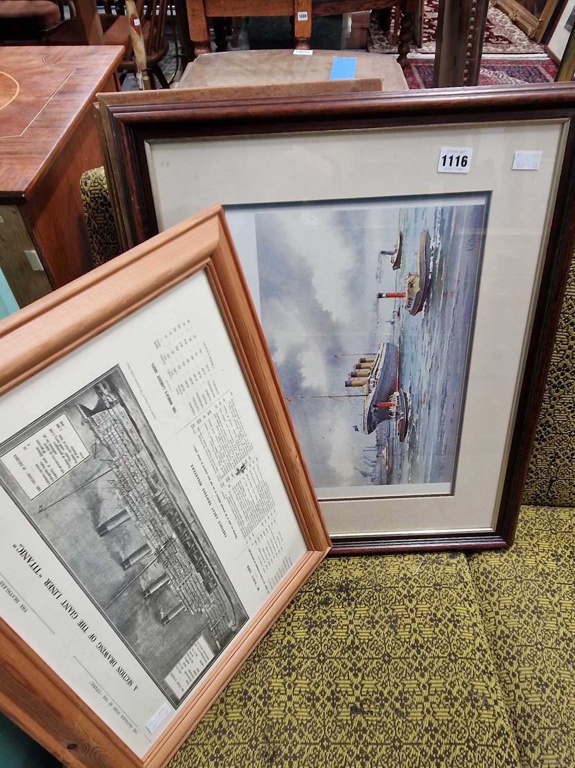 Lot 1116 - A small group of marine related pictures.