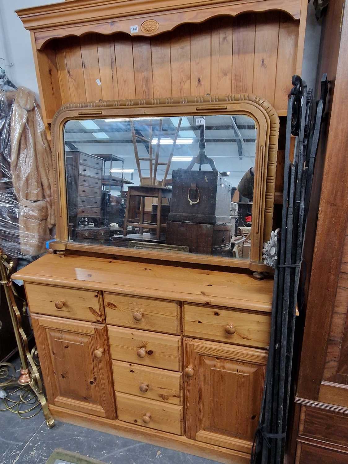 Lot 1143 - A modern pine dresser.