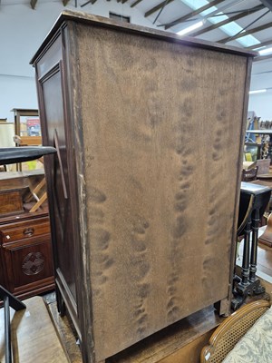 Lot 1186 - A hardwood tall chest of six drawers. 64 x 50...