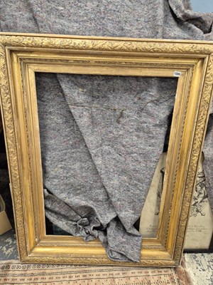 Lot 1209 - A large Victorian gilt picture or mirror frame....