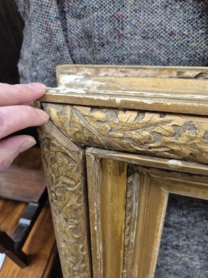 Lot 1209 - A large Victorian gilt picture or mirror frame....