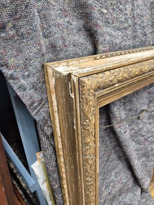 Lot 1209 - A large Victorian gilt picture or mirror frame....