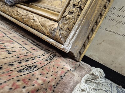 Lot 1209 - A large Victorian gilt picture or mirror frame....