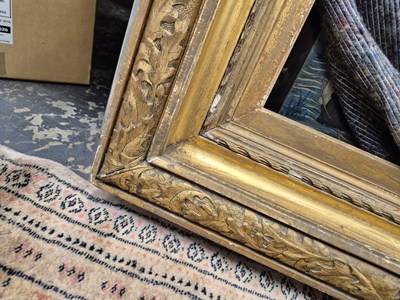 Lot 1209 - A large Victorian gilt picture or mirror frame....