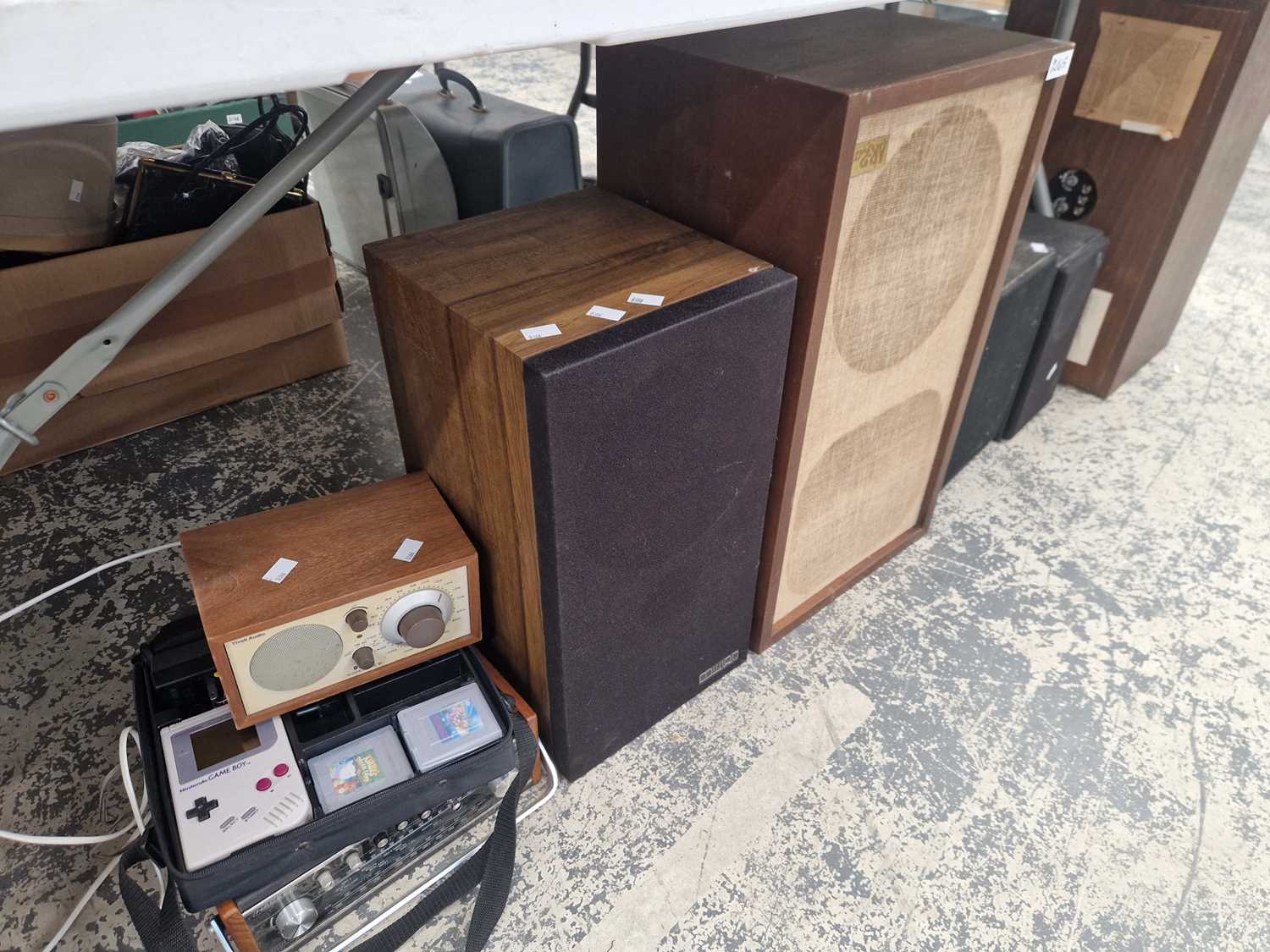Lot 2165 - Vintage and retro speaker, a Tiboli tuner,...