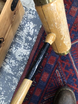 Lot 1248 - A good quality Jaques croquet set.