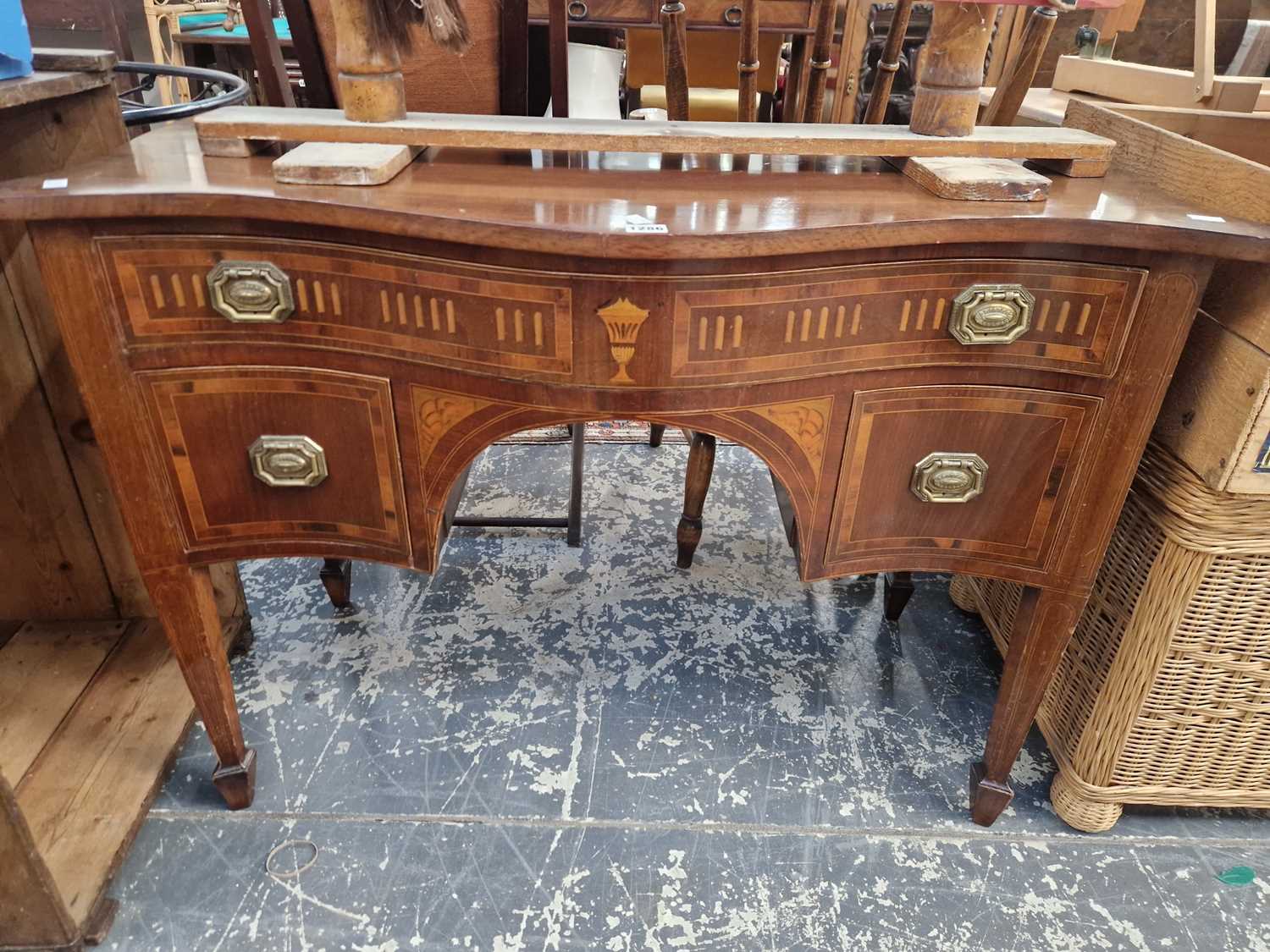 Lot 1286 - A 19th-century mahogany dressing table of...