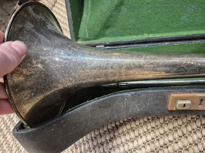 Lot 1315 - Three acoustic guitars; two trombones; several...