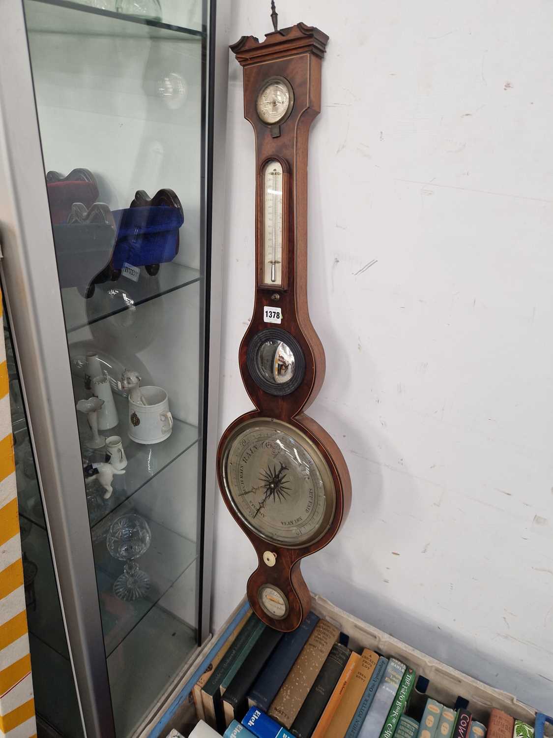 Lot 1378 - A regency barometer by solani of Wincanton.
