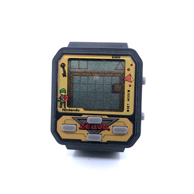 Lot 168 - A retro Nintendo Zelda game watch watch by Zeon.