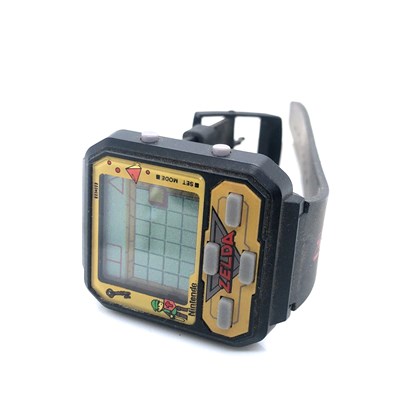 Lot 168 - A retro Nintendo Zelda game watch watch by Zeon.