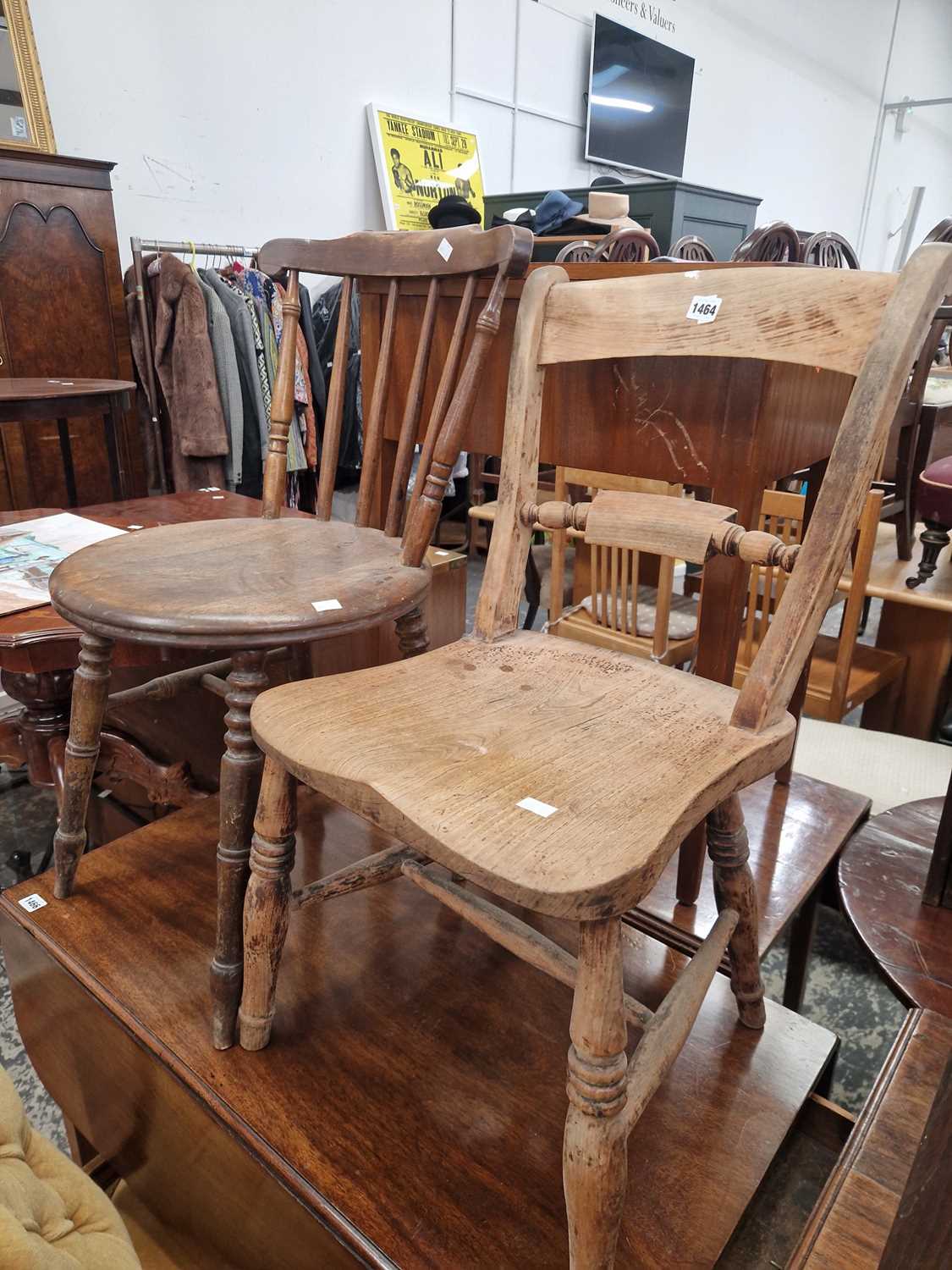 Lot 1464 - A 19th century oxford side chair and small...