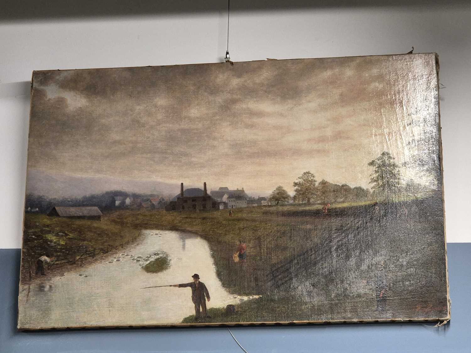 Lot 598 - A 19th century  American school unframed oil...