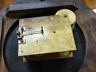 Lot 281 - An antique Fusee movement wall clock, in...