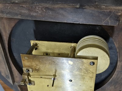 Lot 281 - An antique Fusee movement wall clock, in...