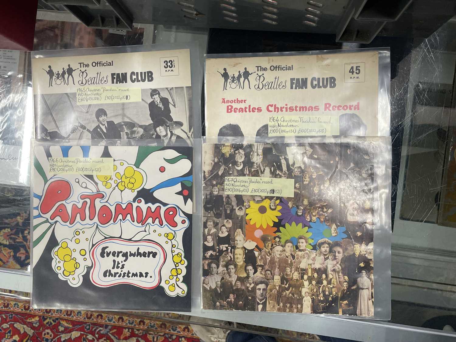 Lot 158 - The Beatles - 4 Official Beatles Fan Club...