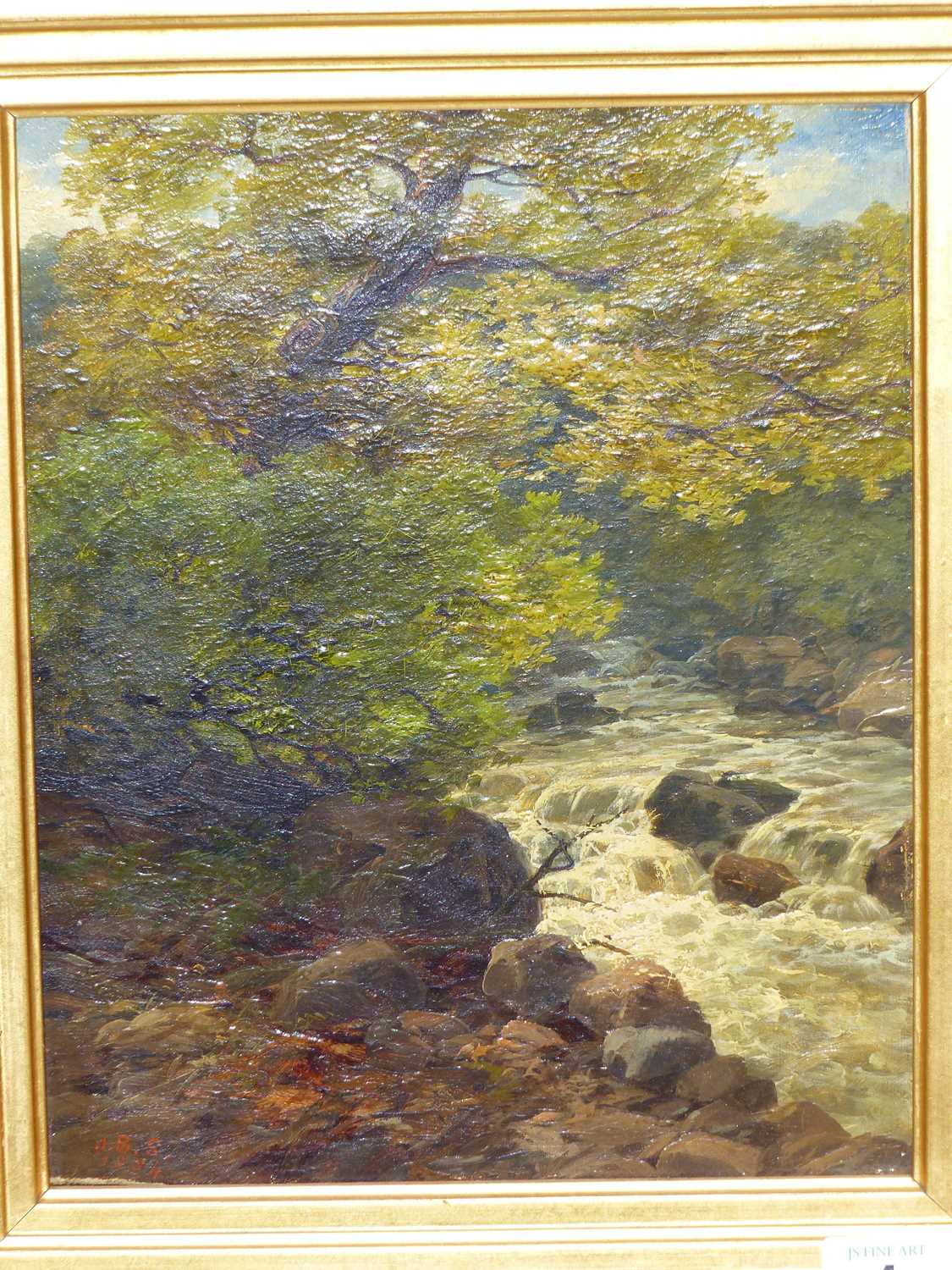 Lot 1 - John Brandon Smith. ( 1848-1884) The Vale of...