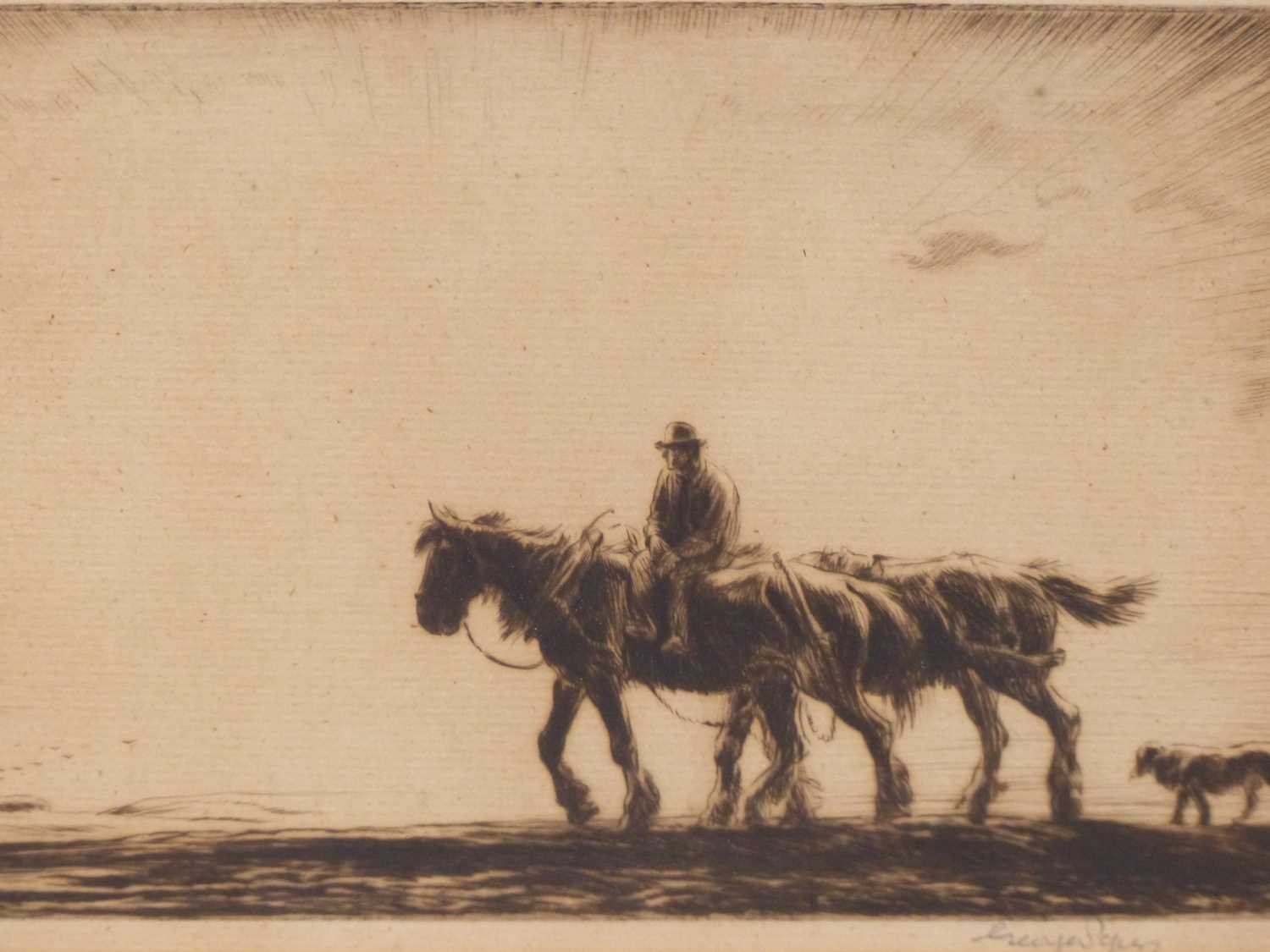Lot 7 - George Soper (1870-1942). Going tro Work....