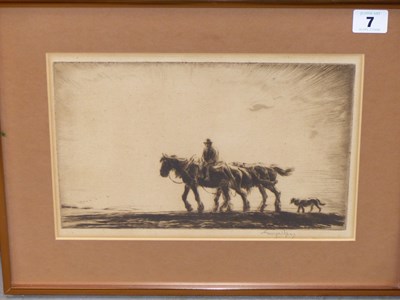 Lot 7 - George Soper (1870-1942). Going tro Work....