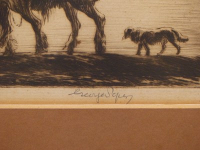 Lot 7 - George Soper (1870-1942). Going tro Work....