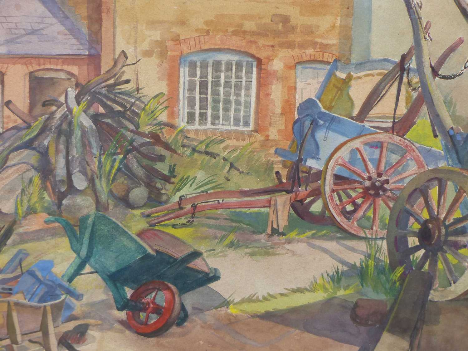 Lot 31 - Hermione Hammond. (1910-2005) ARR. Farm carts...