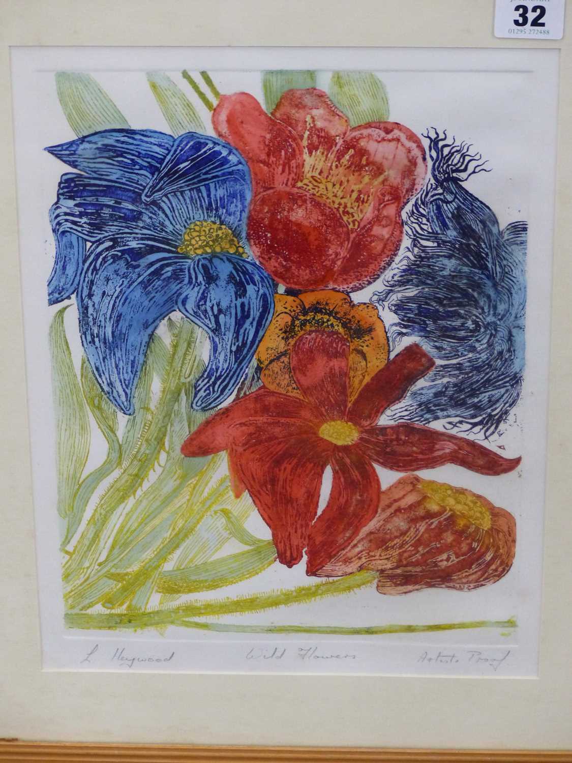 Lot 32 - L. Hayward. (20th century) ARR. Wildflowers...